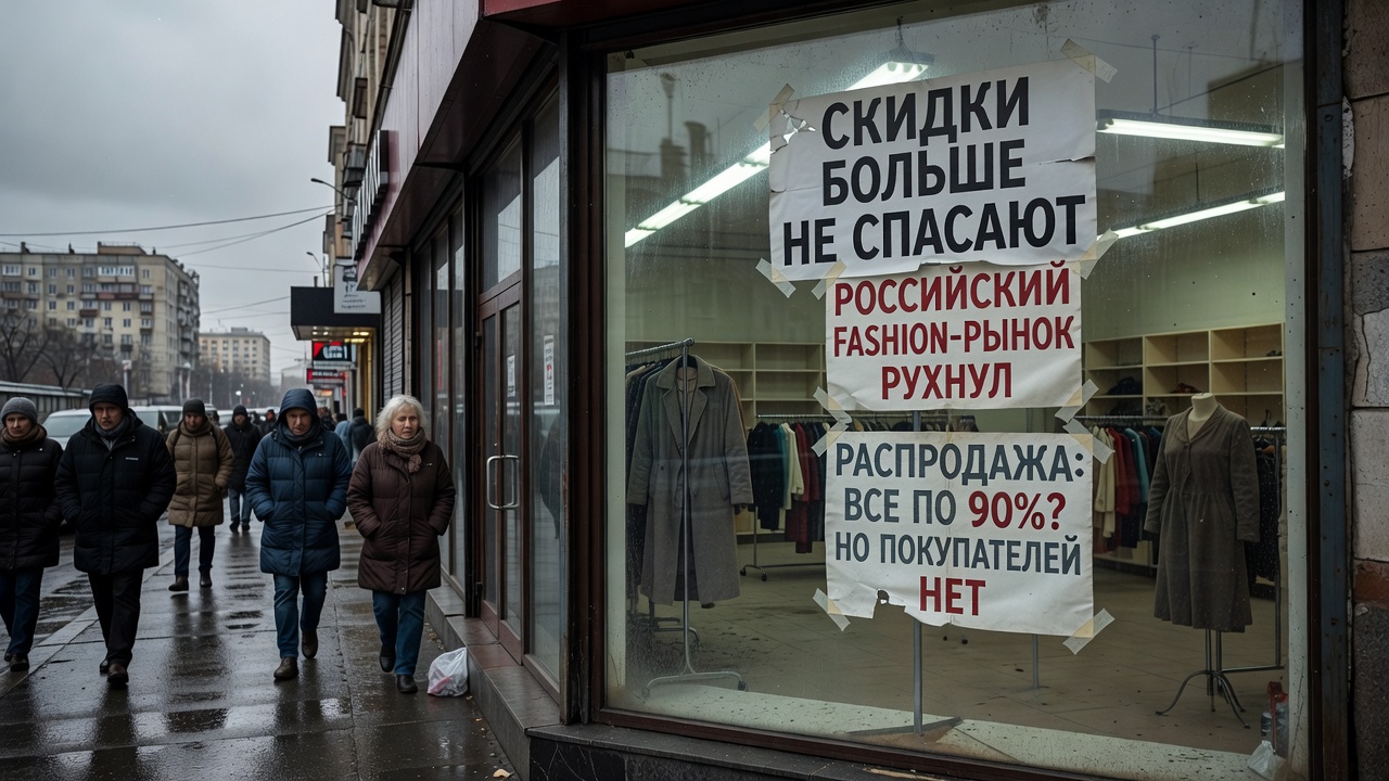 Российский fashion-рынок рухнул. Скидки больше не спасают